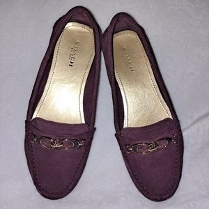 Coach Plum flats size 6.5